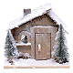 Father Christmas house 20x20x20 cm with movement s2