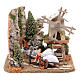 Nativity scene windmill with cart 20x25x20 cm s1