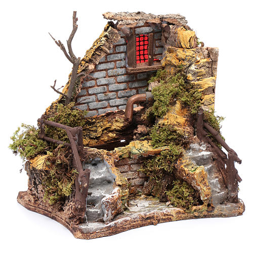 Fontana ad angolo con scalinate 20x20x15 cm 3