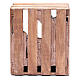 Cabaña para belén de madera 20x15x15 cm s4