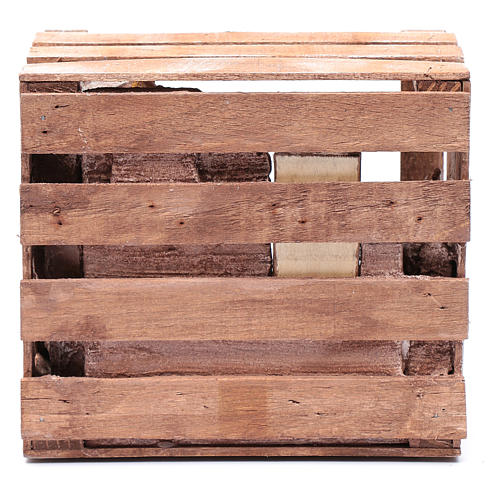 Hut in wooden box 15x20x15 cm 4