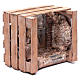 Capanna in cassetta legno 15x20x15 cm presepe 10 cm s3