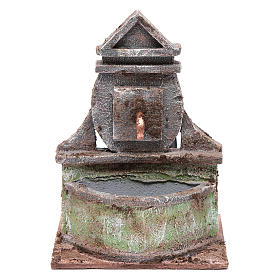 Nativity scene fountain with pump 20x15x15 cm