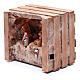 cave with trough in wooden box 15x20x15 cm s2