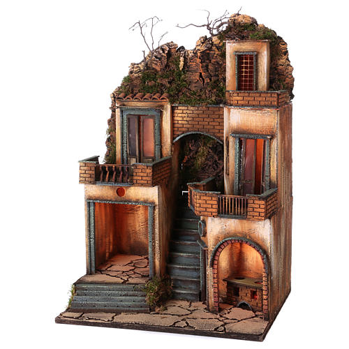 Stadtviertel mit zentraler Treppe 66x40x50 cm 2