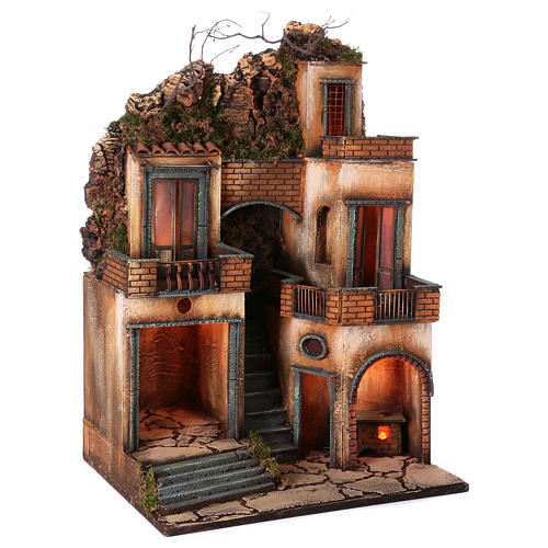 Stadtviertel mit zentraler Treppe 66x40x50 cm 3