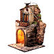 House with canopy and light for nativity scene 30x20x20 cm s2