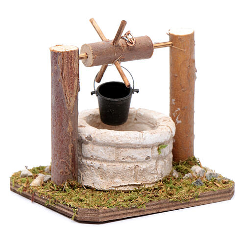 Studnia z ruchomym wiadrem, 5x10x10 cm 2