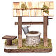 Well under canopy with movable bucket - nativity scene accessory s1