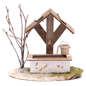 Well with little bucket 15x15x10 cm - nativity scene accessory