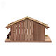 Nativity scene accessory 25x50x25 cm stable with room suitable for 10 cm statues s4