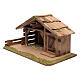 Nativity scene accessory 30x55x30 cm stable suitable for 12 cm statues s2