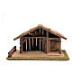 Nativity scene accessory 30x55x30 cm stable suitable for 12 cm statues s1