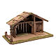 Nativity scene accessory 30x55x30 cm stable suitable for 12 cm statues s3