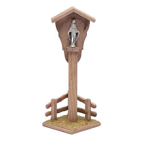 Nicchia per presepe con Madonna 15x5x10 cm 1