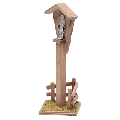 Nicchia per presepe con Madonna 15x5x10 cm 2