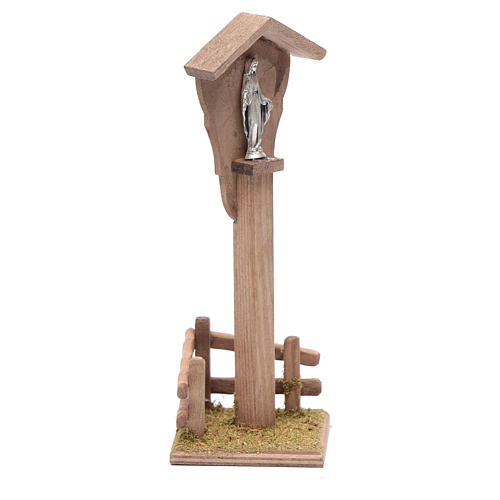 Nicchia per presepe con Madonna 15x5x10 cm 3