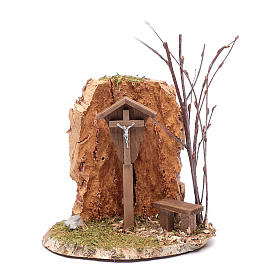 Nativity scene setting with cross - nativity scene accessories