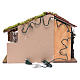 Nativity scene setting house with red roof and barn 35x50x25 cm s4