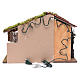 Ambientazione per presepe casa tetto rosso e fienile 35x50x25 cm s4