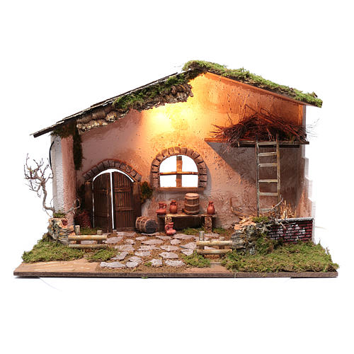 Hut for nativity scene 50x75x45 cm 1