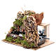 Nativity scene setting fountain with pump and rocky wall 15x20x15 cm s2