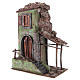 Casetta con portico e scale 40x30x20 presepe 12 cm s2