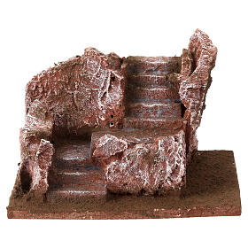 Stone stairway for Nativity Scene 10x20x15 cm