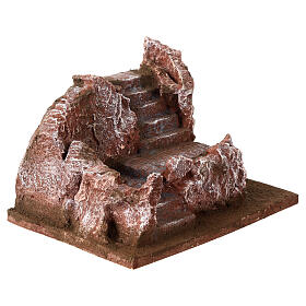 Stone stairway for Nativity Scene 10x20x15 cm