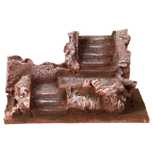Scalinata tipo roccia presepe 12 cm 10x25x15 1