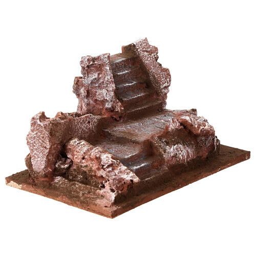 Scalinata tipo roccia presepe 12 cm 10x25x15 2