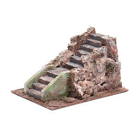 Häuser, Szenen und Geschäfte für Krippe: Alte Treppe für Krippe 10x15x20cm