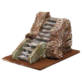 Häuser, Szenen und Geschäfte für Krippe: Alte Treppe für Krippe 10x15x20cm