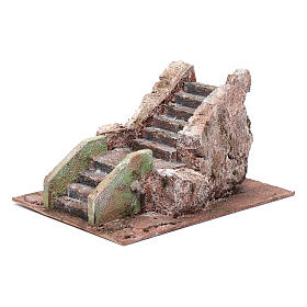 Häuser, Szenen und Geschäfte für Krippe: Alte Treppe für Krippe 10x15x25cm