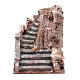 Perched nativity scene staircase 15x15x20 cm s1