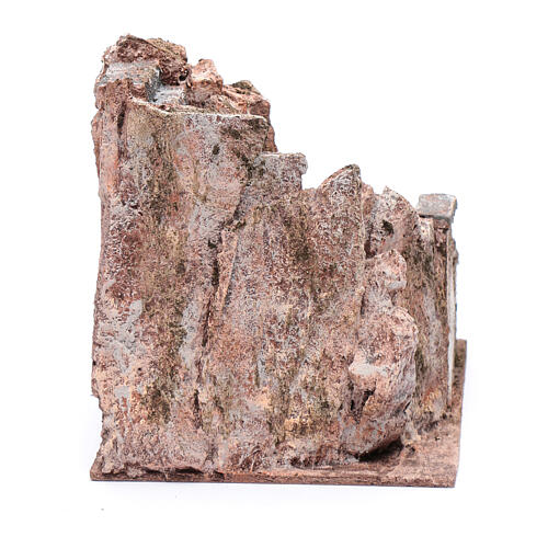 Escada entre rochas para presépio com figuras altura média 10 cm; medidas: 16x14x19 cm 4
