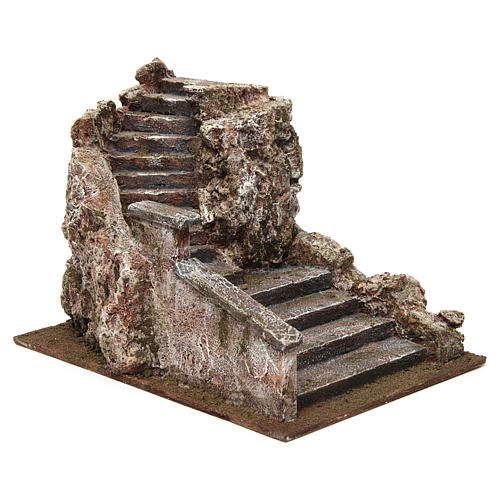 Freitreppe für Krippe mit Stein 15x15x25cm 3