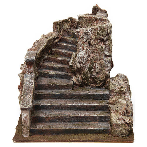 Escalier crèche type roche 17x17x23 cm 1