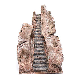 Little ancient nativity scene stone staircase 10x15x20 cm