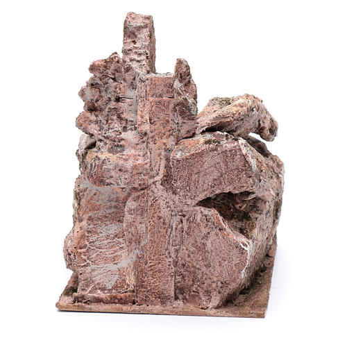 Little ancient nativity scene stone staircase 10x15x20 cm 4