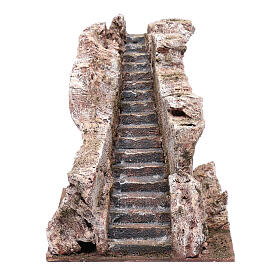 Escada antiga tipo rocha presépio 20x20x25 cm
