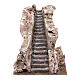 Escada antiga tipo rocha presépio 20x20x25 cm s1
