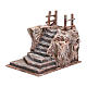 Nativity scene stairway with little square 15x15x20 cm s2