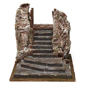 Scala presepe con piazza 15x20x25 per statue 12 cm