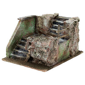 Otoczenie, sklepy, domy, studnie: Schody szopka w skale 15x20x15 cm Otoczenie, sklepy, domy, studnie: Schody szopka w skale 15x20x15 cm