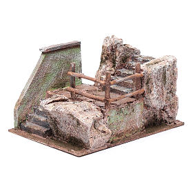 Otoczenie, sklepy, domy, studnie: Schody szopka na skale 15x20x25 cm Otoczenie, sklepy, domy, studnie: Schody szopka na skale 15x20x25 cm