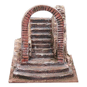 Scala presepe con archetto presepe 12 cm 20x20x25