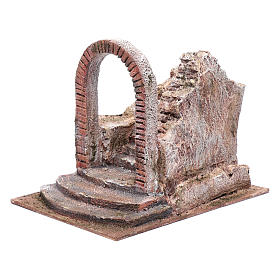Scala presepe con archetto presepe 12 cm 20x20x25
