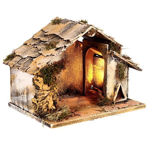 Hut for nativity scene 20x30x20 cm for Neapolitan nativity scene 3
