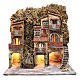 Cenário presépio napolitano com luz e cascada 70x65x40 cm s1